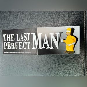 Perfect Man Homer Simpson Retro Animated Tv Show 2016 DeadStock Bumper Sticker